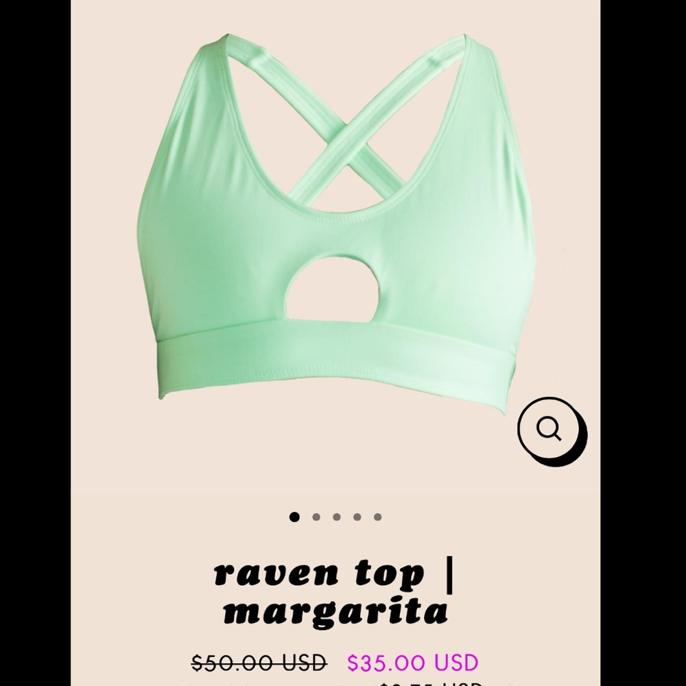 Knight Swim Raven top - size small